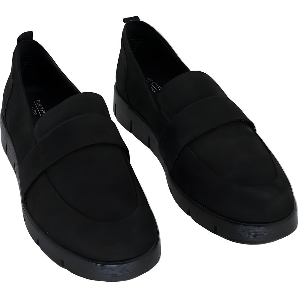 Rockport Ramone Slip-On Loafers Black Nubuck Women's US 9.5M